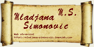 Mlađana Simonović vizit kartica